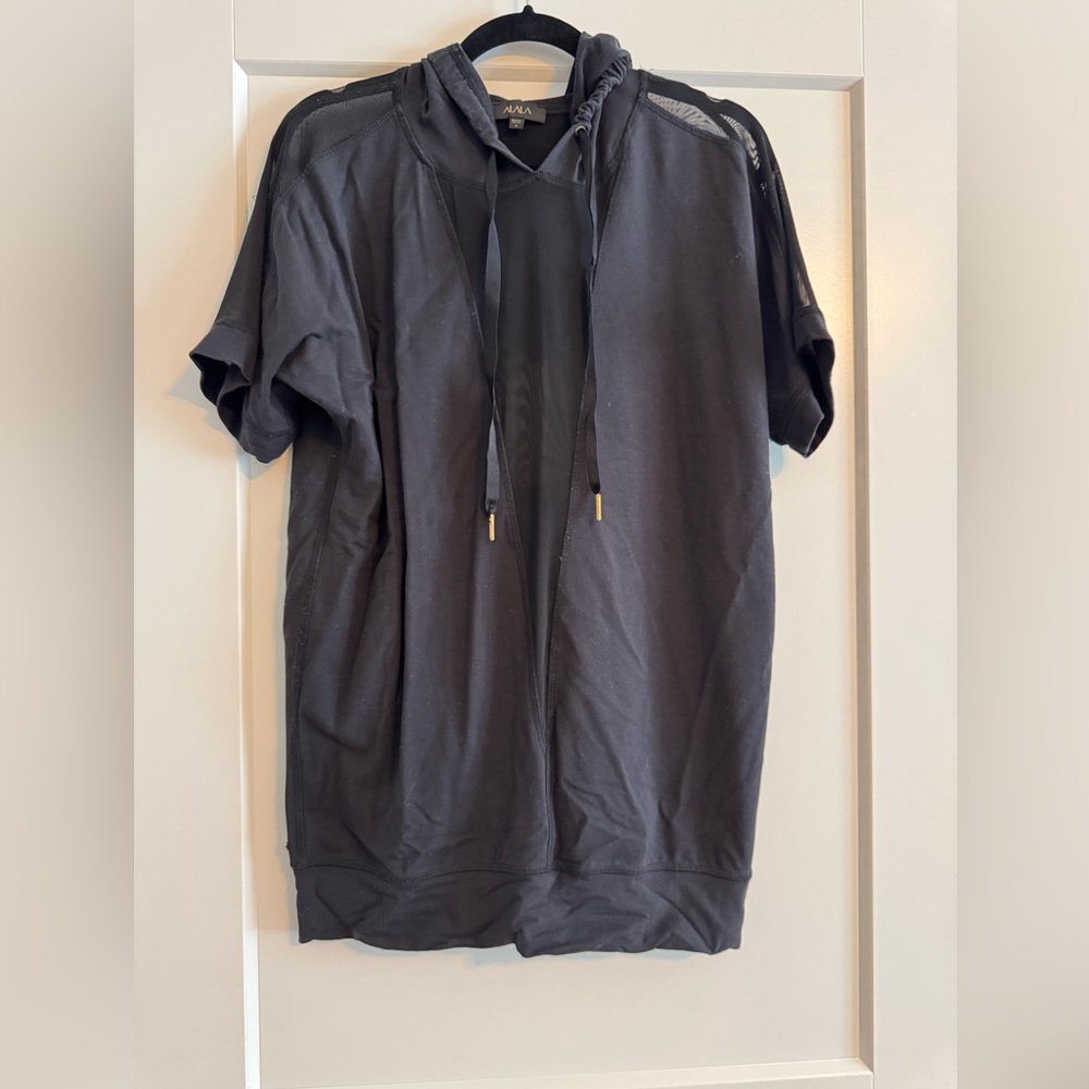 Alala Black Mesh Hoodie